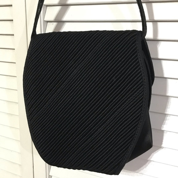 Vintage De Vecchi Black Fabric Handbag - Picture 4 of 7